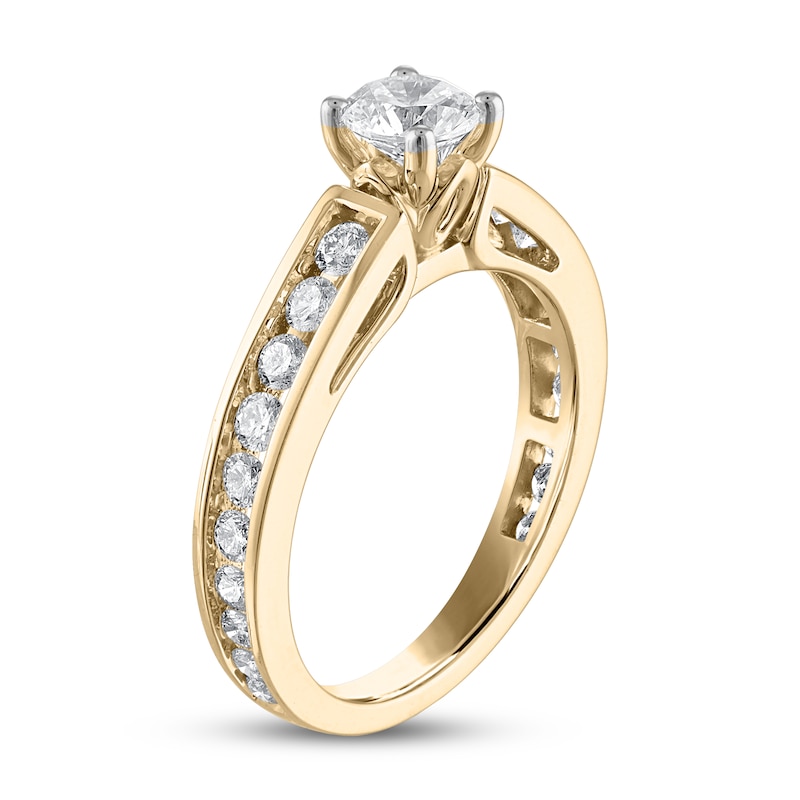 Main Image 2 of Now + Forever Diamond Engagement Ring 1-1/4 ct tw Round-cut 14K Yellow Gold
