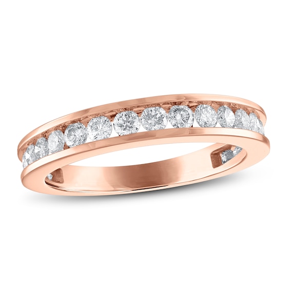 Now + Forever Diamond Wedding Band 3/4 ct tw Round-cut 14K Rose Gold