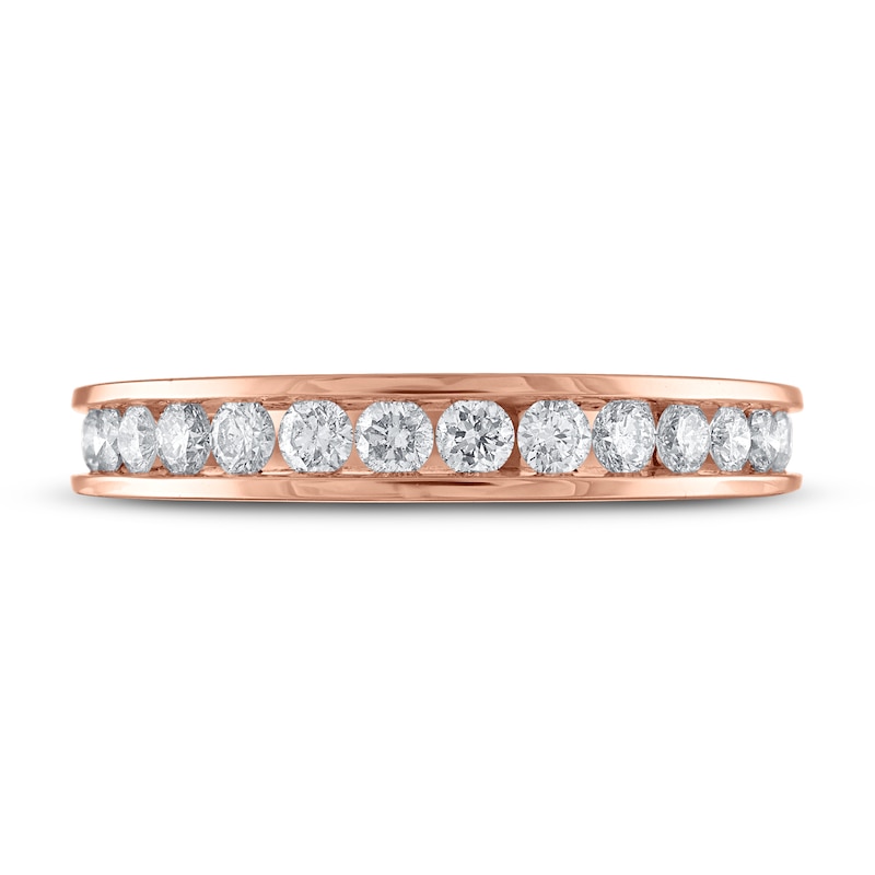 Main Image 3 of Now + Forever Diamond Wedding Band 3/4 ct tw Round-cut 14K Rose Gold