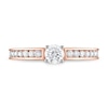 Thumbnail Image 2 of Diamond Engagement Ring 5/8 ct tw Round-cut 14K Rose Gold