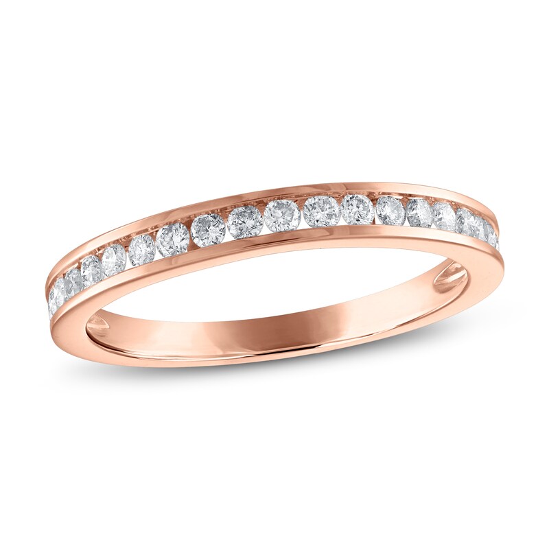 Main Image 1 of Now + Forever Diamond Wedding Band 1/3 ct tw Round-cut 14K Rose Gold