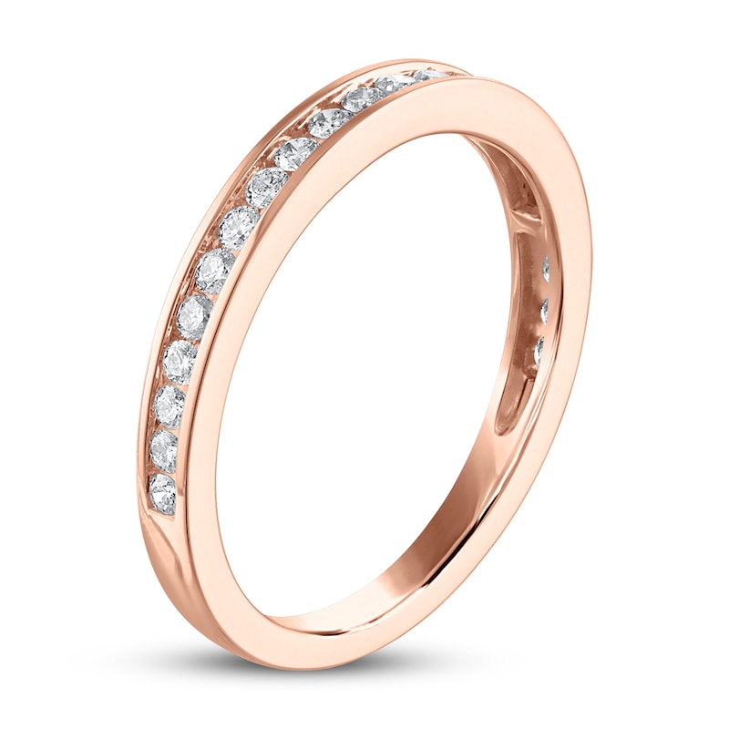Main Image 2 of Now + Forever Diamond Wedding Band 1/3 ct tw Round-cut 14K Rose Gold