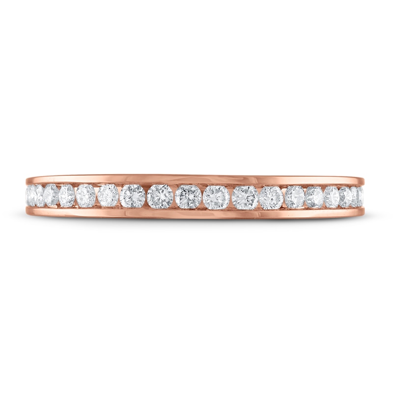 Main Image 3 of Now + Forever Diamond Wedding Band 1/3 ct tw Round-cut 14K Rose Gold