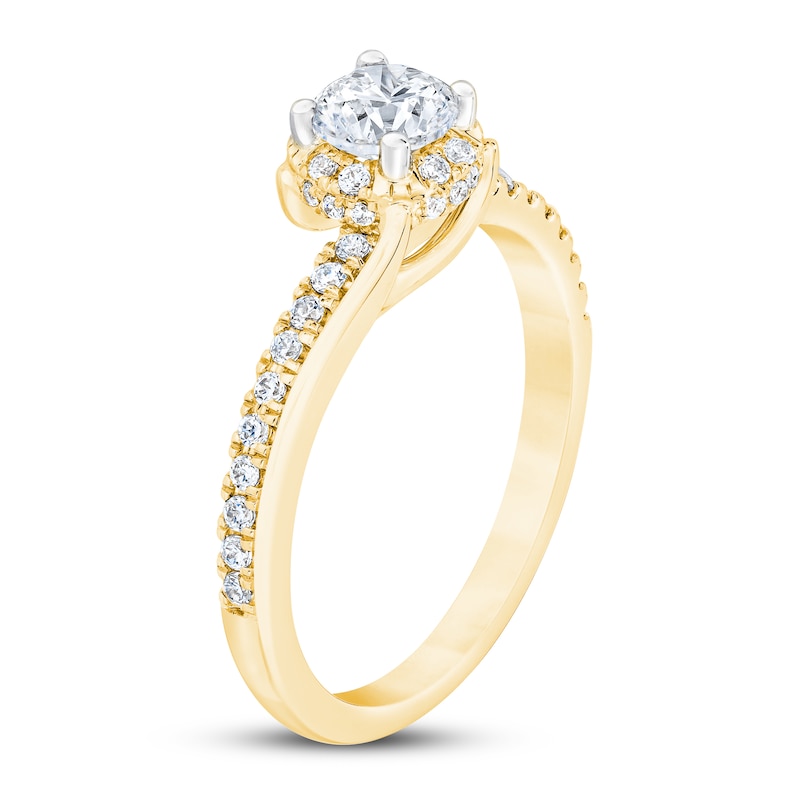 Main Image 2 of Now + Forever Diamond Engagement Ring 3/4 ct tw Round-cut 14K Yellow Gold