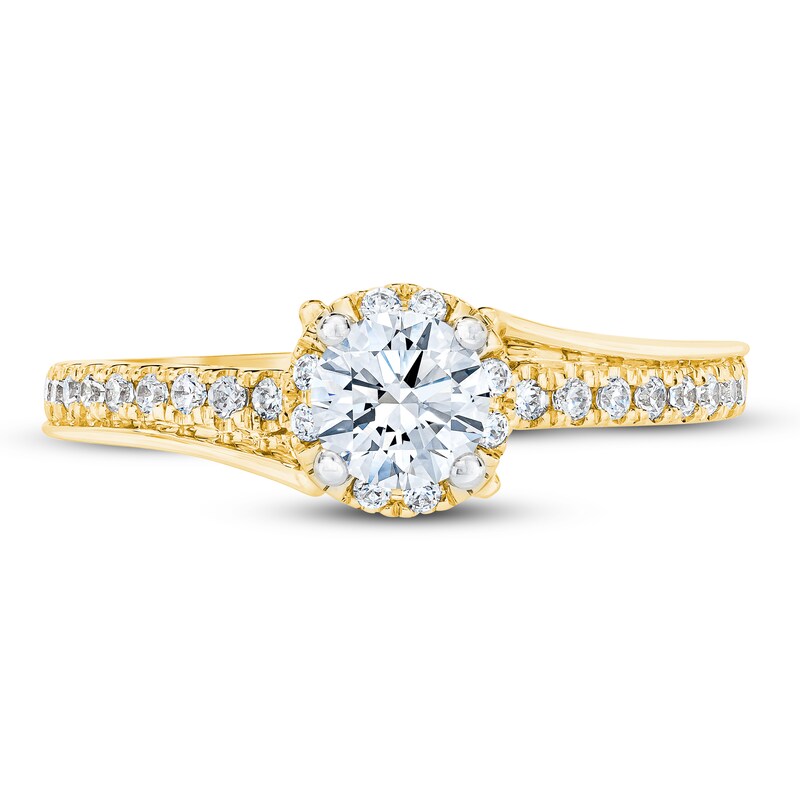 Main Image 3 of Now + Forever Diamond Engagement Ring 3/4 ct tw Round-cut 14K Yellow Gold