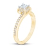 Thumbnail Image 1 of Diamond Engagement Ring 3/4 ct tw Princess & Round 14K Yellow Gold