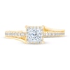 Thumbnail Image 2 of Diamond Engagement Ring 3/4 ct tw Princess & Round 14K Yellow Gold