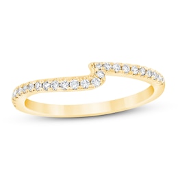 Now + Forever Diamond Wedding Band 1/6 ct tw Round-cut 14K Yellow Gold