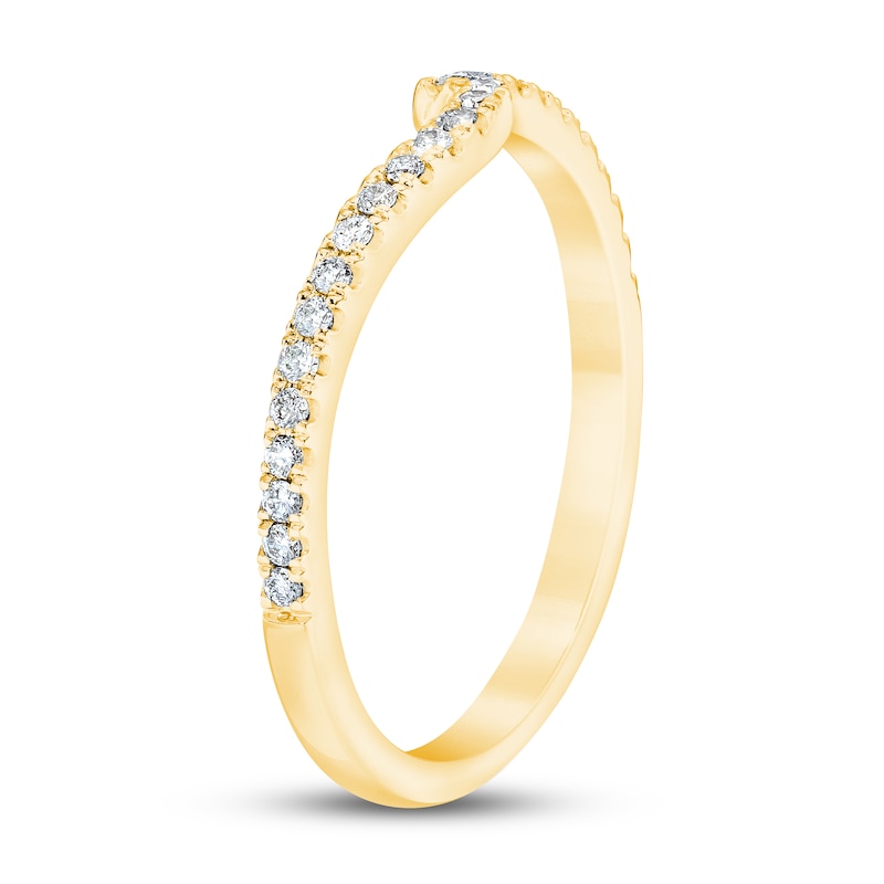 Main Image 2 of Now + Forever Diamond Wedding Band 1/6 ct tw Round-cut 14K Yellow Gold