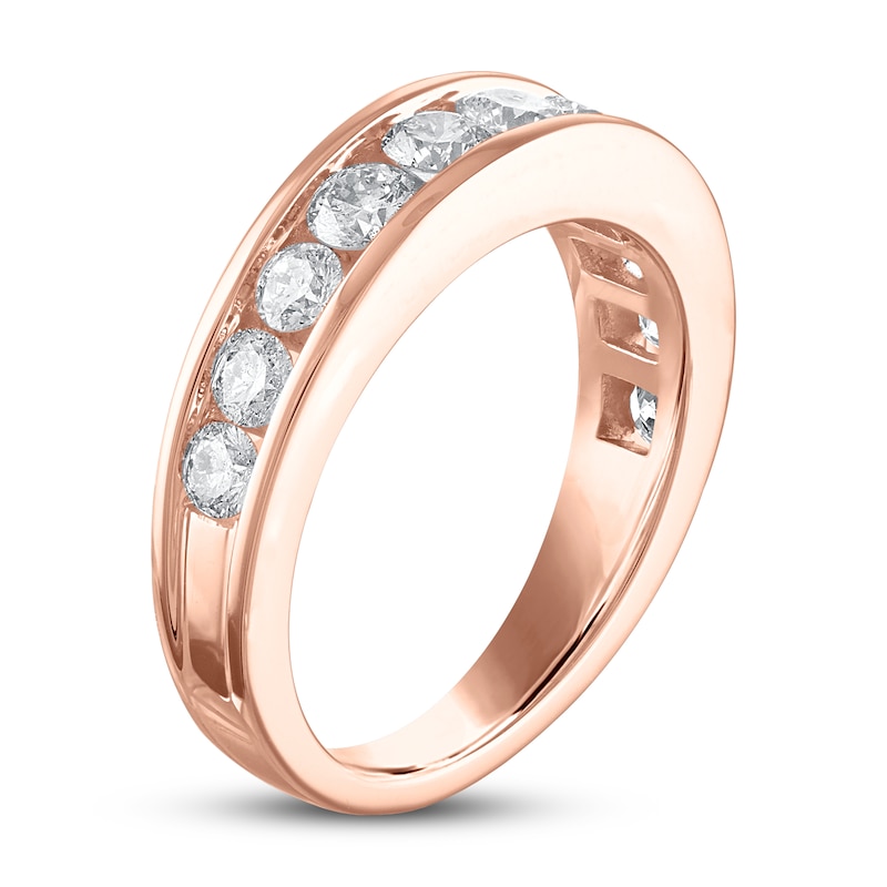 Main Image 2 of Now + Forever Diamond Wedding Band 1-1/5 ct tw Round-cut 14K Rose Gold