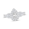 Thumbnail Image 1 of Memories Moments Magic Diamond Engagement Ring 7/8 ct tw Pear & Round-Cut 14K White Gold