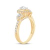 Thumbnail Image 2 of Memories Moments Magic Diamond Engagement Ring 7/8 ct tw Pear & Round-Cut 14K Yellow Gold