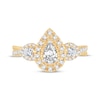 Thumbnail Image 3 of Memories Moments Magic Diamond Engagement Ring 7/8 ct tw Pear & Round-Cut 14K Yellow Gold