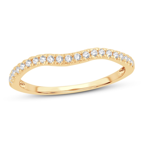 Now + Forever Diamond Wedding Band 1/8 ct tw Round-Cut 14K Yellow Gold
