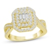 Thumbnail Image 0 of Multi-Diamond Engagement Ring 1 ct tw Baguette & Round-Cut 14K Yellow Gold