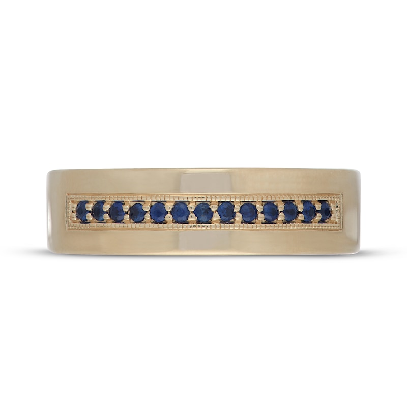 Main Image 3 of Neil Lane Men's Natural Sapphire Wedding Band 14K Yellow Gold