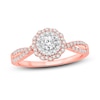 Thumbnail Image 1 of Now + Forever Diamond Engagement Ring 1/2 ct tw Round-Cut 14K Two-Tone Gold