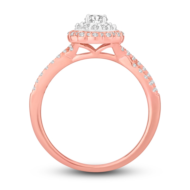 Main Image 2 of Now + Forever Diamond Engagement Ring 1/2 ct tw Round-Cut 14K Two-Tone Gold