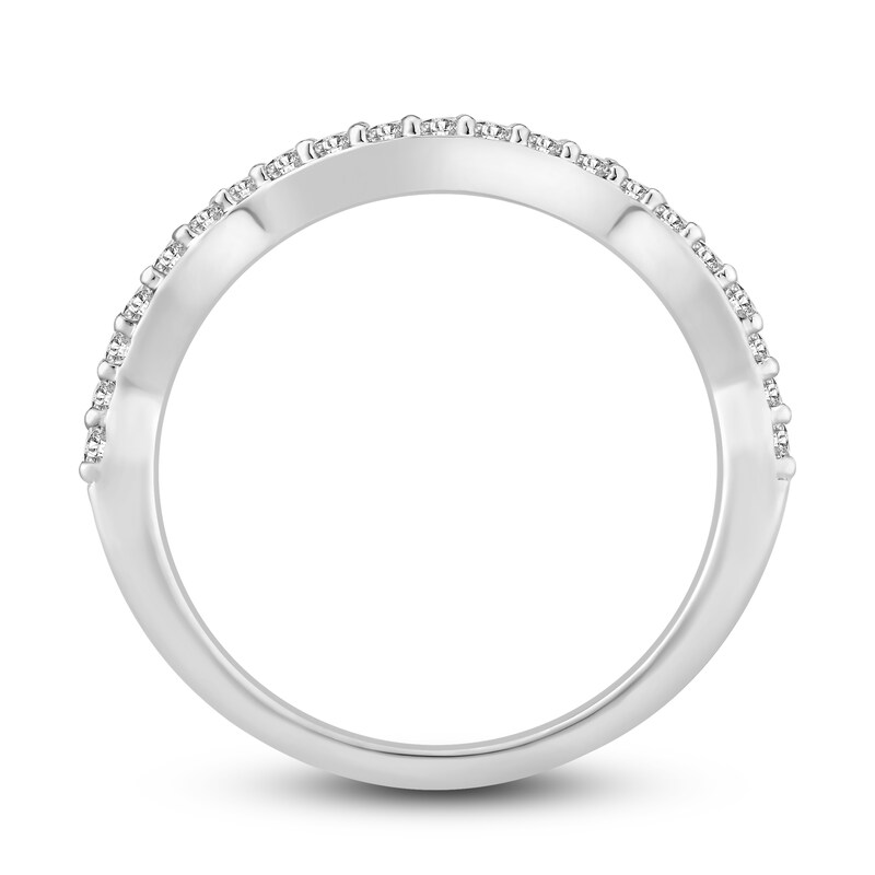 Diamond Wedding Band 1/4 ct tw Round-Cut 14K White Gold