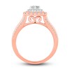 Thumbnail Image 2 of Now + Forever Diamond Engagement Ring 3/4 ct tw Princess & Round-Cut 14K Two-Tone Gold