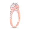 Thumbnail Image 2 of Memories Moments Magic Three Stone Diamond Engagement Ring 1-3/4 ct tw Oval & Round 14K Rose Gold