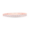 Thumbnail Image 2 of Diamond Wedding Band 1/4 ct tw Round-cut 14K Rose Gold