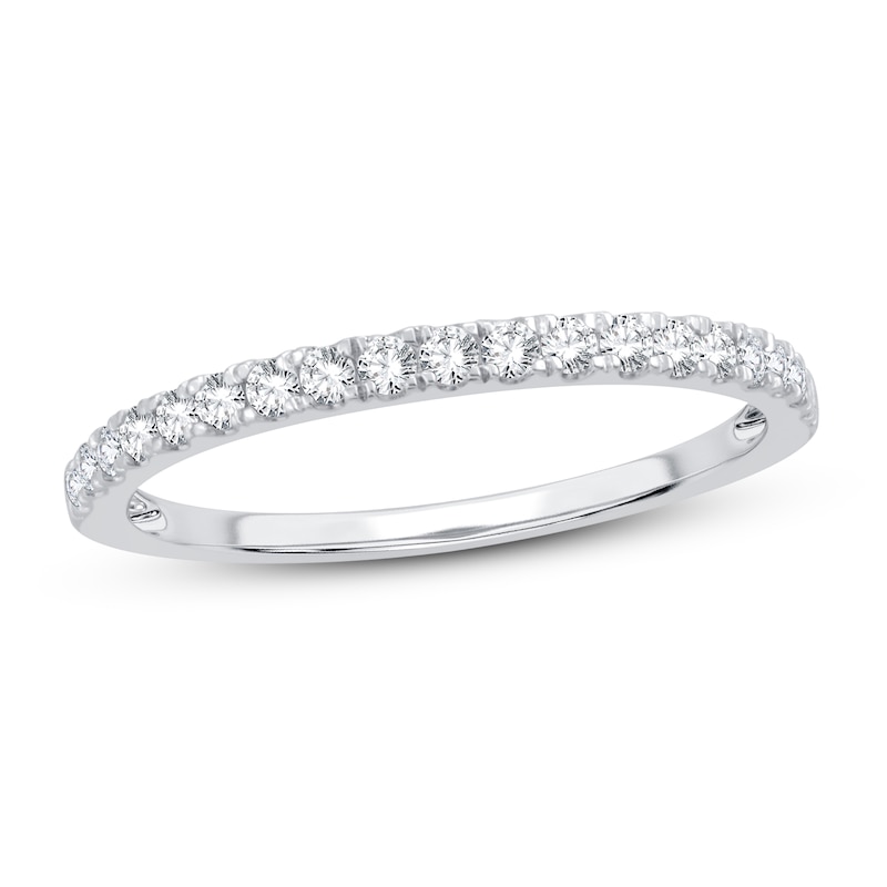 Main Image 1 of Now + Forever Diamond Wedding Band 1/4 ct tw Round-cut 14K White Gold