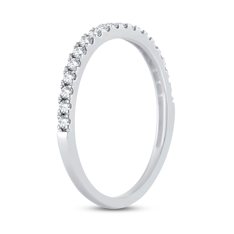 Diamond Wedding Band 1/4 ct tw Round-cut 14K White Gold