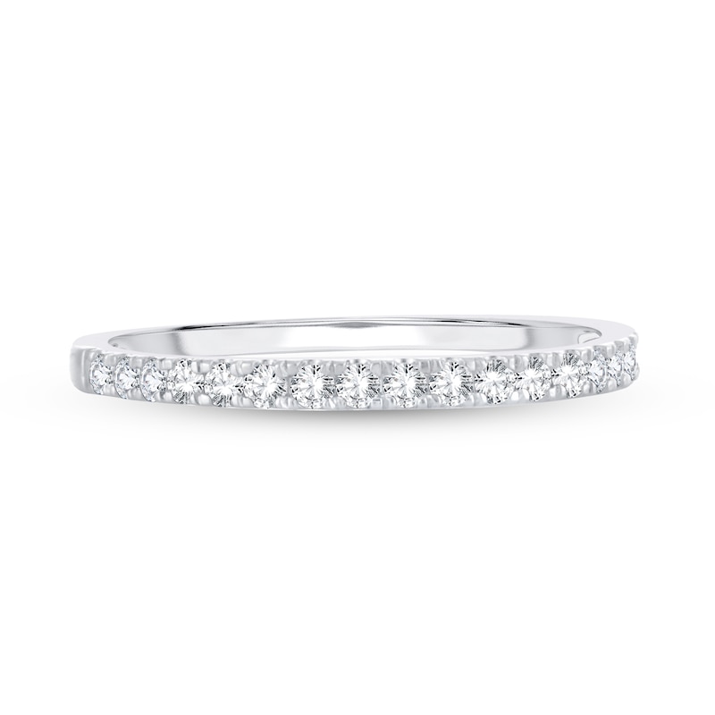 Main Image 3 of Now + Forever Diamond Wedding Band 1/4 ct tw Round-cut 14K White Gold