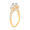 Thumbnail Image 2 of Memories Moments Magic Three Stone Diamond Engagement Ring 1-3/4 ct tw Oval & Round 14K Yellow Gold