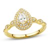Thumbnail Image 1 of Now + Forever Diamond Engagement Ring 1/2 ct tw Pear & Round 14K Yellow Gold