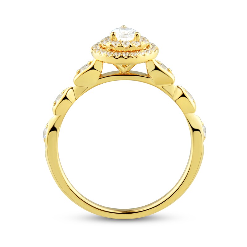 Main Image 2 of Now + Forever Diamond Engagement Ring 1/2 ct tw Pear & Round 14K Yellow Gold