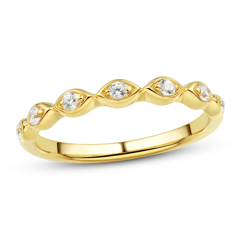Main Image 1 of Now + Forever Diamond Wedding Band 1/8 ct tw Round-cut 14K Yellow Gold