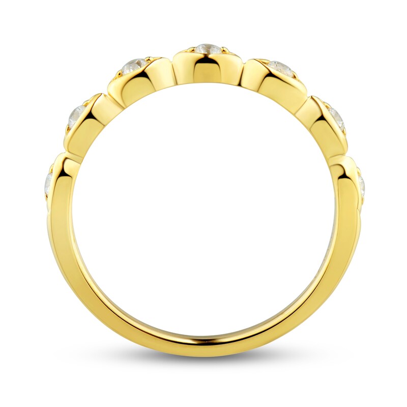 Main Image 2 of Now + Forever Diamond Wedding Band 1/8 ct tw Round-cut 14K Yellow Gold