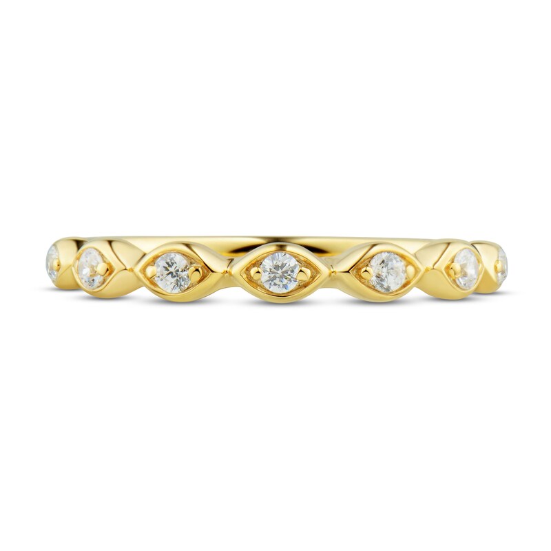 Main Image 3 of Now + Forever Diamond Wedding Band 1/8 ct tw Round-cut 14K Yellow Gold