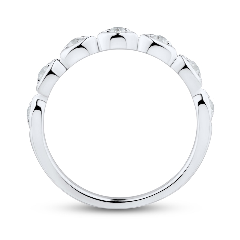 Main Image 2 of Now + Forever Diamond Wedding Band 1/8 ct tw Round-cut 14K White Gold