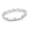 Thumbnail Image 0 of Diamond Wedding Band 1/4 ct tw Round-cut 10K White Gold