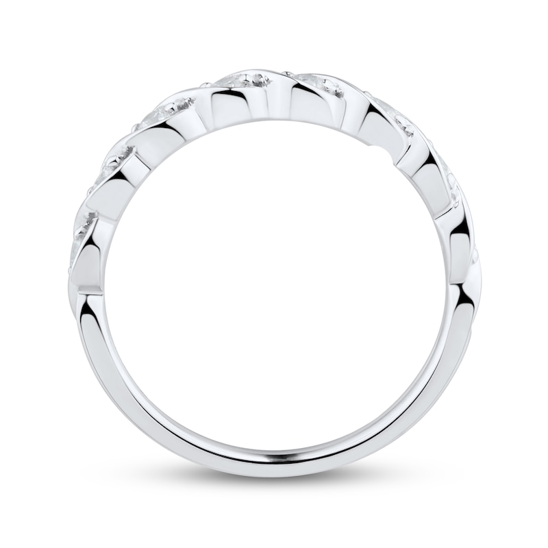 Main Image 2 of Now + Forever Diamond Wedding Band 1/4 ct tw Round-cut 10K White Gold
