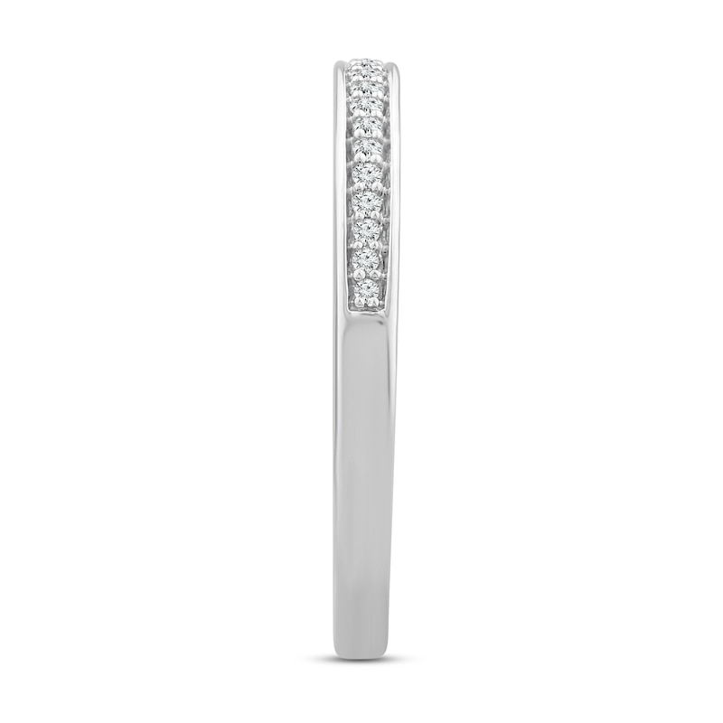Main Image 2 of Now + Forever Diamond Wedding Band 1/10 ct tw Round-cut 14K White Gold