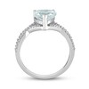 Thumbnail Image 4 of Now + Forever Heart-cut Aquamarine Engagement Ring 1/5 ct tw Diamonds 14K White Gold