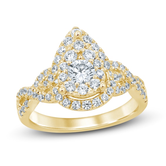 Now + Forever Diamond Engagement Ring 1 ct tw Round-Cut 14K Yellow Gold
