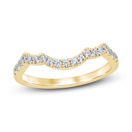 Now + Forever Diamond Wedding Band 1/4 ct tw Round-Cut 14K Yellow Gold