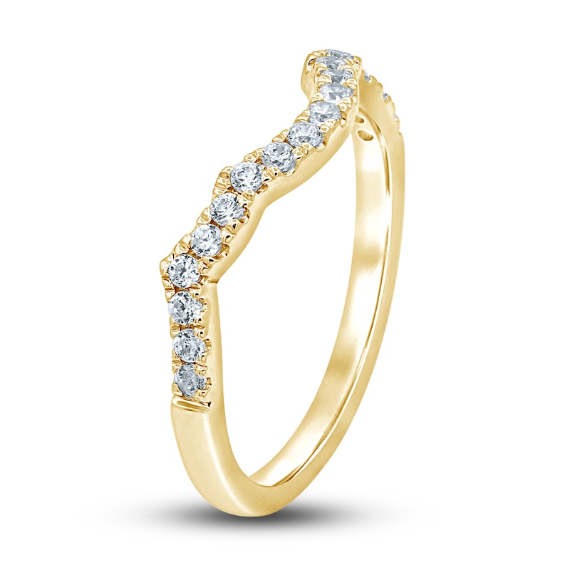 Main Image 2 of Now + Forever Diamond Wedding Band 1/4 ct tw Round-Cut 14K Yellow Gold