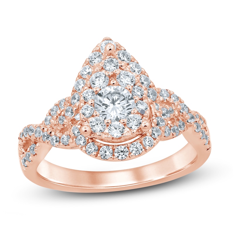 Main Image 1 of Now + Forever Diamond Engagement Ring 1 ct tw Round-Cut 14K Rose Gold