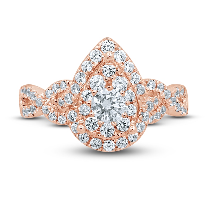 Main Image 3 of Now + Forever Diamond Engagement Ring 1 ct tw Round-Cut 14K Rose Gold