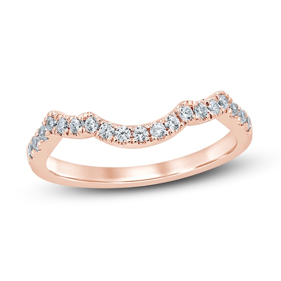 Now + Forever Diamond Wedding Band 1/4 ct tw Round-Cut 14K Rose Gold