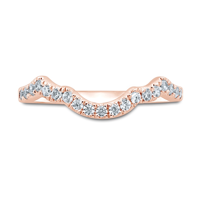 Main Image 3 of Now + Forever Diamond Wedding Band 1/4 ct tw Round-Cut 14K Rose Gold