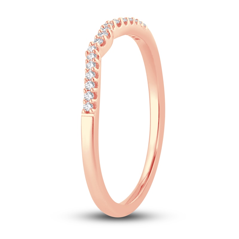 Main Image 2 of Now + Forever Diamond Wedding Band 1/15 ct tw Round-cut 14K Rose Gold