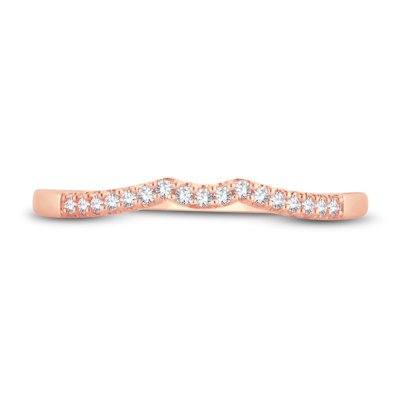 Main Image 3 of Now + Forever Diamond Wedding Band 1/15 ct tw Round-cut 14K Rose Gold