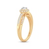 Thumbnail Image 2 of Now + Forever Diamond Engagement Ring 3/8 ct tw Round, Baguette-Cut 14K Yellow Gold
